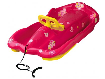 Bob plastový AlpenSpace s volantem (Barva Růžová)