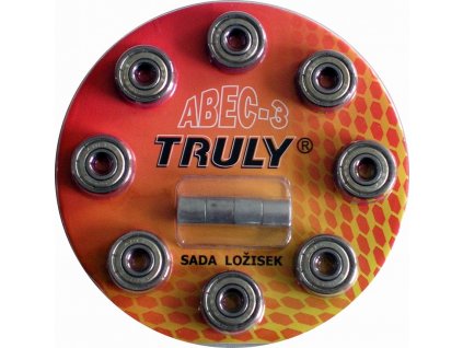 Sada ložisek TRULY® ABEC 3 - Carbon/8ks