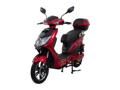 Elektroskútr RACCEWAY E-FICHTL, červený-lesklý s baterií 20Ah