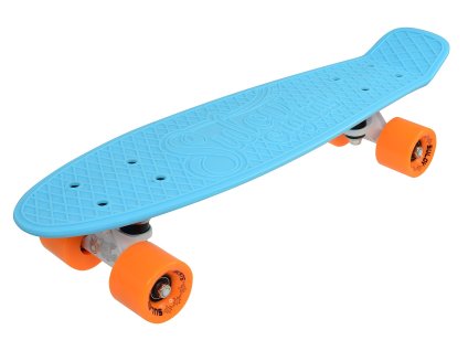 Penny board 22" SULOV® VIA DOLCE sv.modrý-mat.oranžový