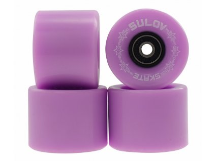 Kolečka Penny board PASTEL PURPLE 60 x 45mm 85A (sada 4ks s ložisky ABEC-7 chrome)