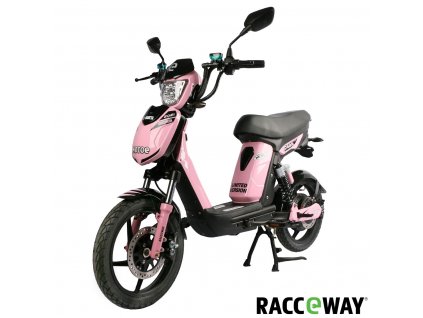 Elektroskútr RACCEWAY E-BABETA LIMITOVANÁ EDICE vč.kufru a nosiče, růžová