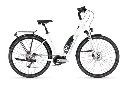 KELLYS Estima 10 SH White 504Wh (Velikost S, Minimální výška jezdce 155 cm, Maximální výška jezdce 170 cm)
