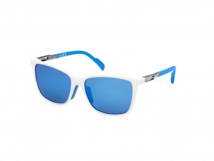 Sluneční brýle ADIDAS Sport SP0059 White/Blue Mirror