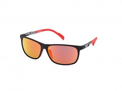 Sluneční brýle ADIDAS Sport SP0061 Matte Black/Roviex Mirror