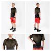 dres FORCE MTB ANGLE kr. rukáv, army S (Velikost S)