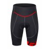 kraťasy FORCE B30 do pasu s vložkou, črn-červ (Velikost 3XL)