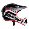 přilba FORCE TIGER downhill, črn-bílo-červ L- XL (Obvod hlavy od 59 cm, Obvod hlavy do 61 cm)