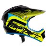 přilba FORCE TIGER downhill, črn-fluo-modrá (Obvod hlavy od 57 cm, Obvod hlavy do 58 cm)
