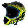 přilba FORCE TIGER downhill, črn-fluo-modrá (Obvod hlavy od 57 cm, Obvod hlavy do 58 cm)