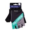 rukavice FORCE RIVAL, černo-tyrkysové (Velikost L)