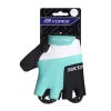 rukavice FORCE ECTOR LADY gel, černo-tyrkysové (Velikost L)