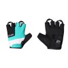 rukavice FORCE ECTOR LADY gel, černo-tyrkysové (Velikost L)