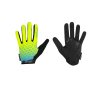 rukavice FORCE KID MTB ANGLE letní, fluo-modré L (Velikost L)