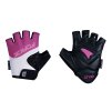 rukavice FORCE RAB 2 LADY, černo-růžovo-bílé S (Velikost S)