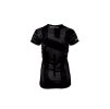 Crussis Triko dámské krátký rukáv černé/růžový pruh XS (Velikost XS)