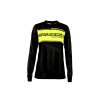 Crussis Triko pánské dlouhý rukáv černé/žluté fluo S (Velikost S)