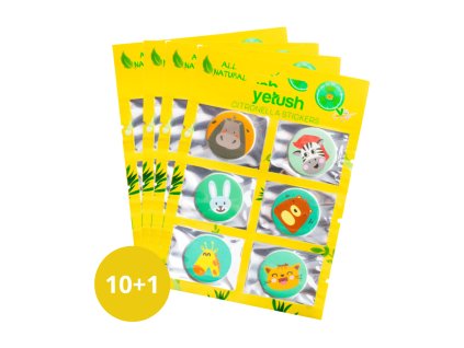 Yetush Citronella Stickers 6 pcs | 10+1