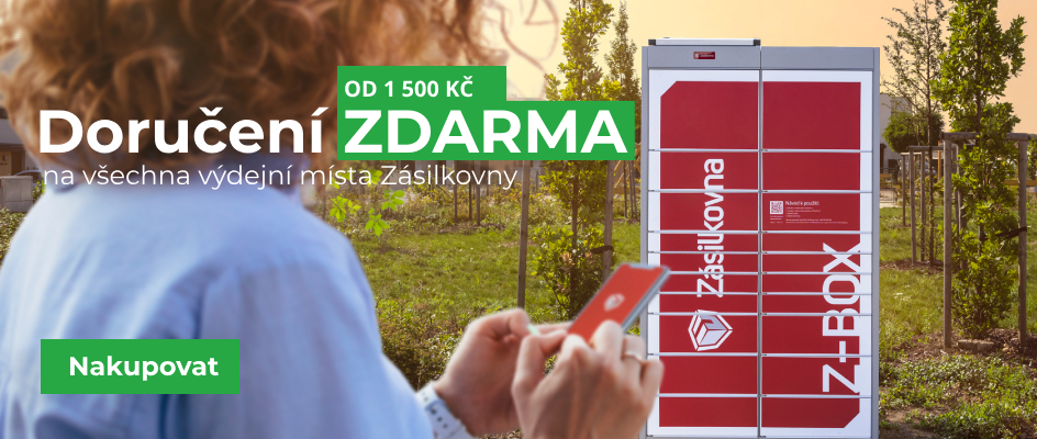 Doručení vždy zdarma na Zásilkovnu