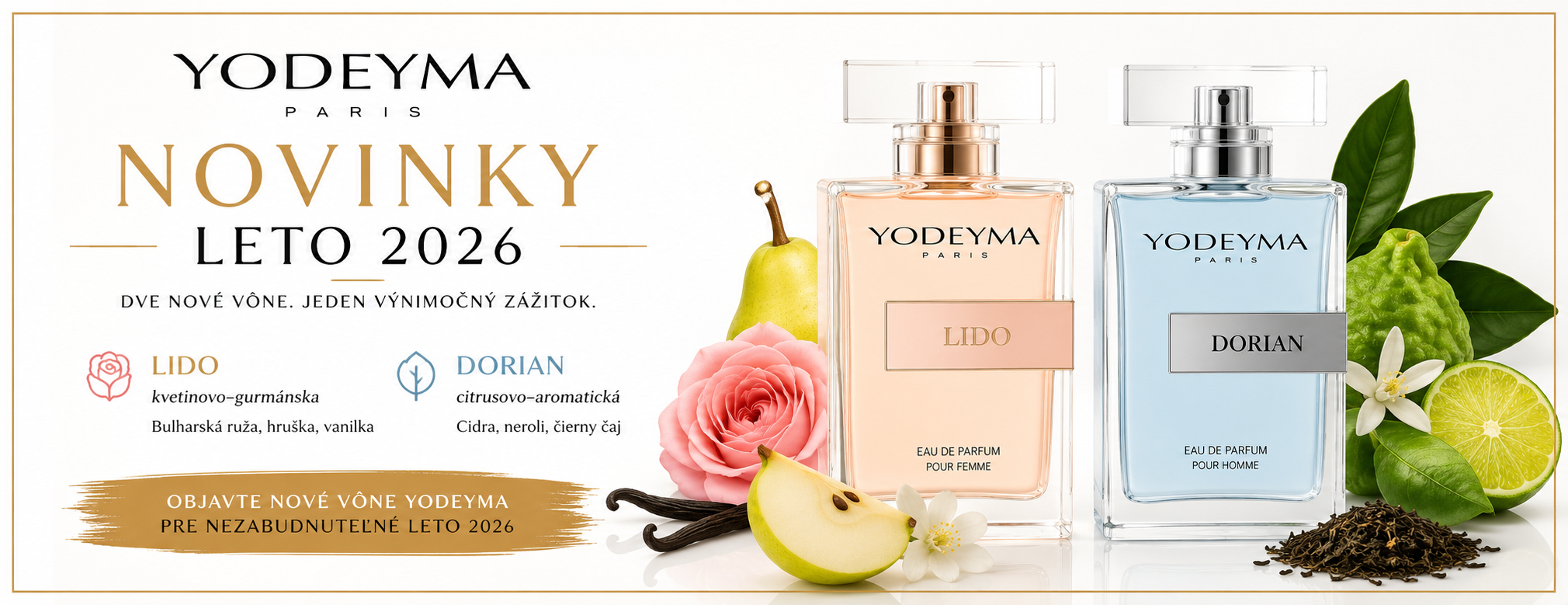 Yodeyma novinky Leto 2026: Objavke Dorian a Lido