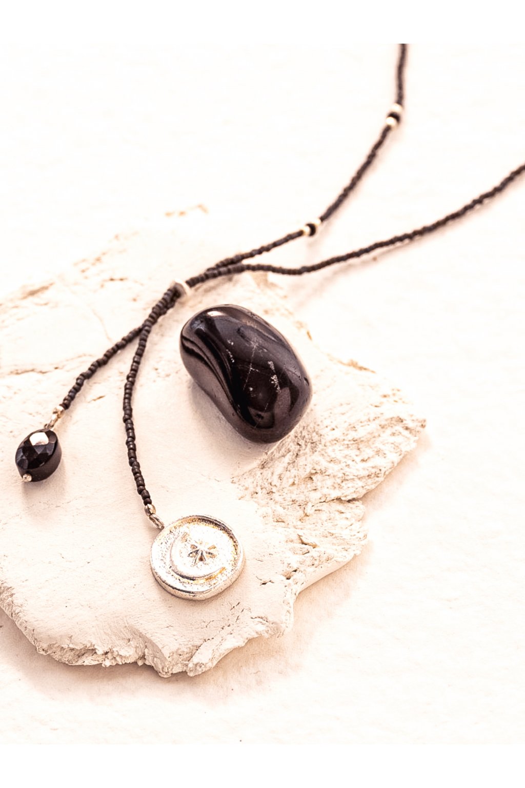 BL23344 Purpose Black Onyx Necklace Silver Colored 4 A Beautiful Story