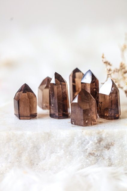 Malá špice z kouřového křišťálu