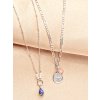 AW31220 Wanted Lapis Lazuli Moonstone Necklace Silver Plated Still A Beautiful Story