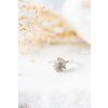 Jemný prsten s drúzou - postříbřený
