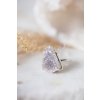 Jemný prsten s Aura drúzou - postříbřený