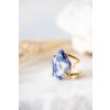 Fazetovaný prsten se sodalitem - pozlacený