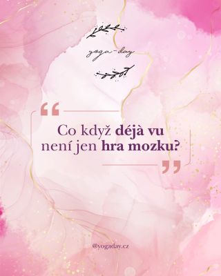 Zažili jste někdy déjà vu? ✨🌿💎 magie nebo jen zmatení mozku? Co myslíte ? ✨ 🔮Možná se vaše duše na okamžik dotkla něčeho,...