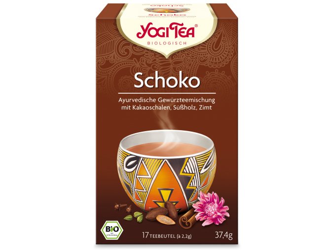 Ajurvédský 100% BIO čaj Yogi Tea - Čokoláda Yoganet.cz