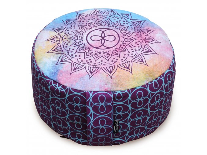 meditationskissen rund cosmic flow organic cotton purple web2500