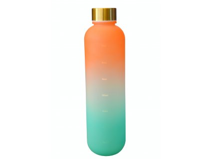 Láhev na vodu Yoga Sport oranžovo zelená