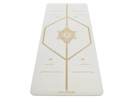 Podložka na jógu Liforme Yoga Mat White Magic white gold / bílá zlatá