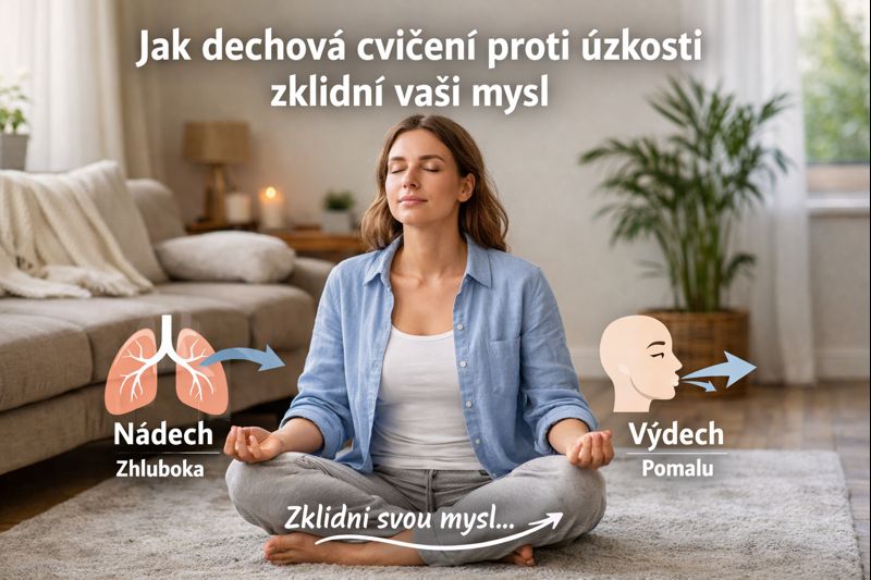 Jak dechová cvičení proti úzkosti zklidní vaši mysl