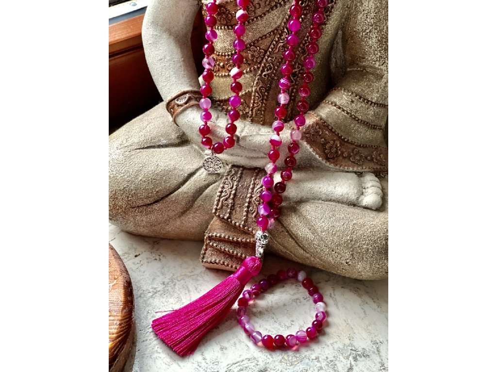 Meditation Mala Shiva 8 mm + Bracelet