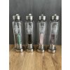 Skleněná lahev na vodu s krystalem PURE ENERGY - STŘÍBRNÁ