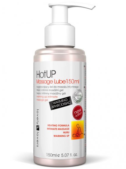 Masážní a lubrikační gel Lovely Lovers HotUP  hřejivý, 150 ml