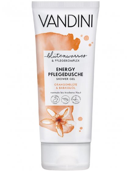 Osvěžující sprchový gel VANDINI Energy  pomerančový květ a babasový olej, 200 ml