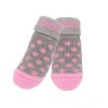 ponozky pro psy sede s puntiky s