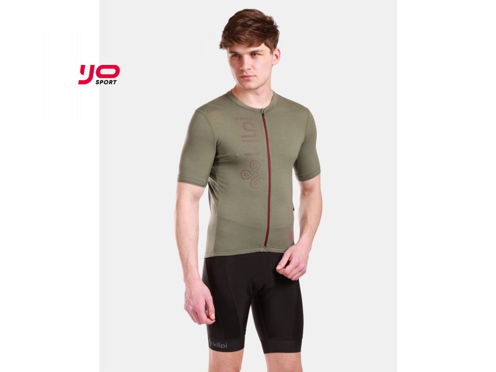 Pánský cyklistický dres r merino vlny Kilpi PETRANA-M (Barva KHK, Velikost L)