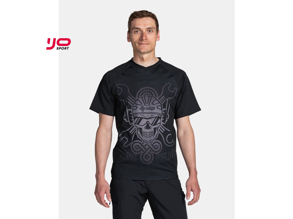 Pánský cyklistický dres Kilpi REMIDO-M (Barva BLK, Velikost L)