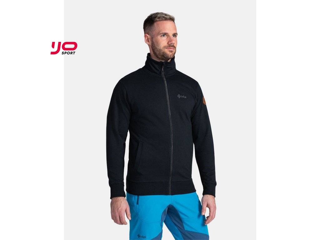 Pánská bavlněná mikina Kilpi BOBBY-M (Barva BLK, Velikost L)