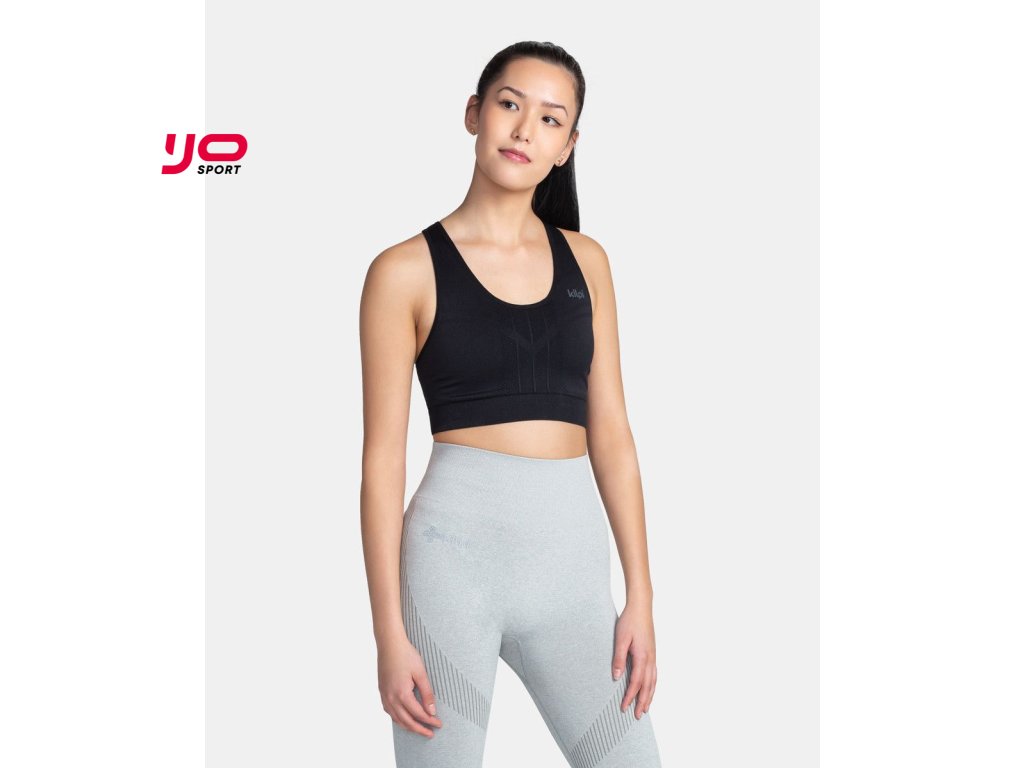 Dámská sportovní bezešvá podprsenka Kilpi WINIE-W (Barva BLK, Velikost 34)