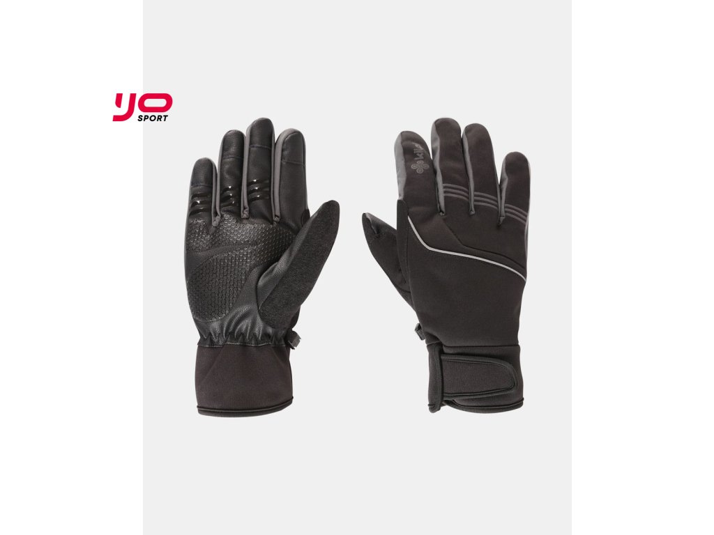 Softshellové zateplené rukavice Kilpi CINQO-U (Barva BLK, Velikost L)