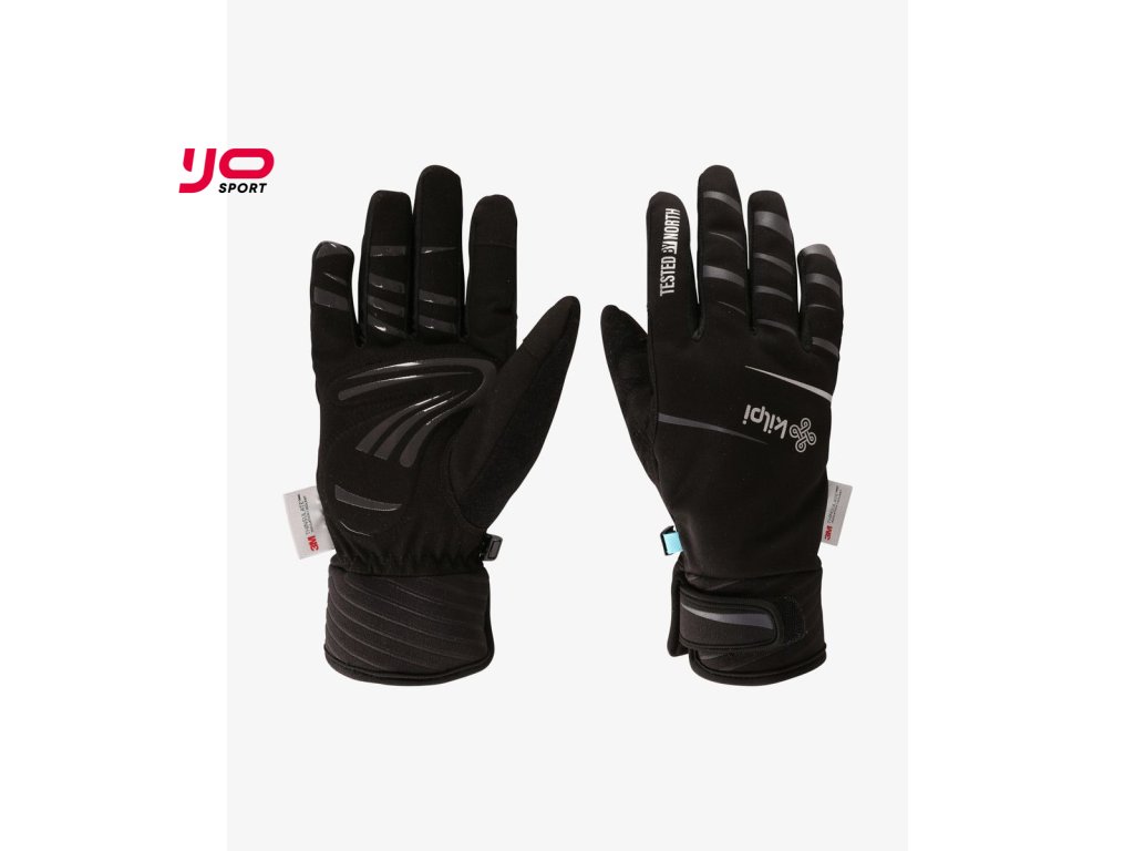 Unisex softshellové rukavice Kilpi ROT-U (Barva BLK, Velikost L)