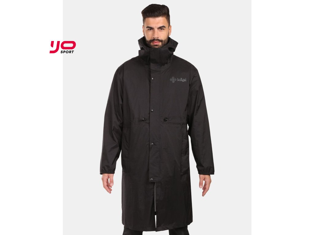 Unisex lyžařská pláštěnka Kilpi TEAM RAINCOAT-U (Barva BLK, Velikost L)
