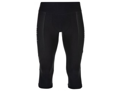 Pánské běžecké 3/4 legíny Kilpi TERRY-M (Barva BLK, Velikost M)