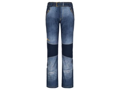 Dámské softshellové lyžařské kalhoty Kilpi JEANSO-W (Barva BLU, Velikost 36)